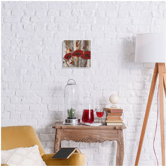 Metal Prints - Floating Poppies