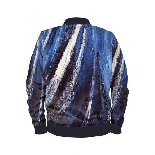 Mens Bomber Jacket - Sapphire Serenade
