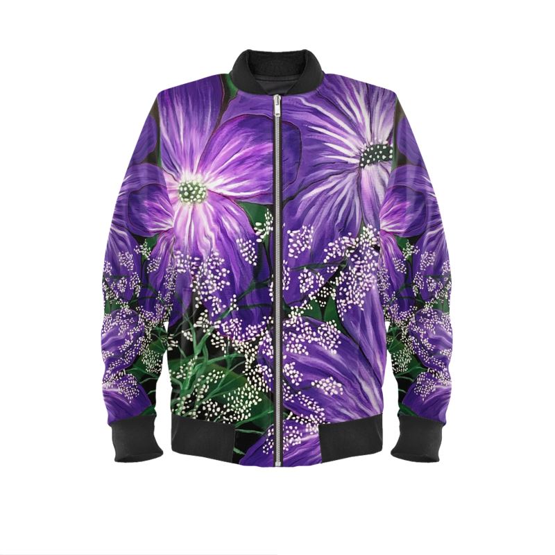 Women's Bomber Jacket - Purple Haze