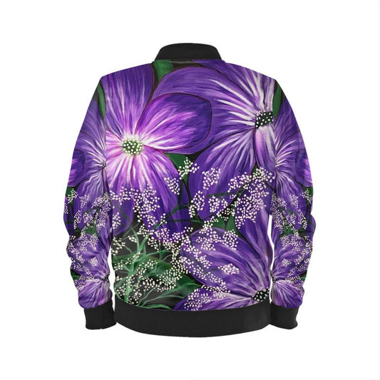 Women's Bomber Jacket - Purple Haze