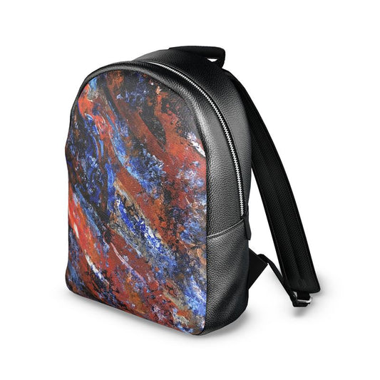 Maduna Colville Leather Backpack - African Dance