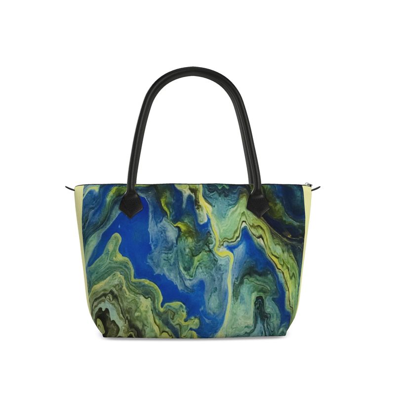 Zip Top Handbag - The Rainforest