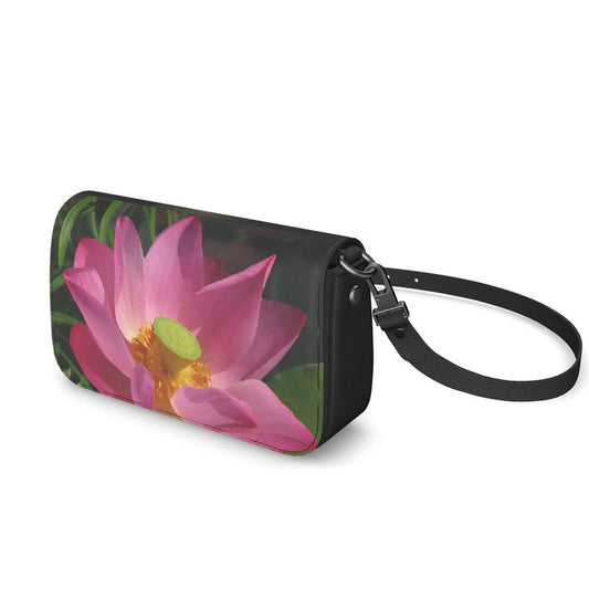 Flap Over Box Bag - Pink Lotus