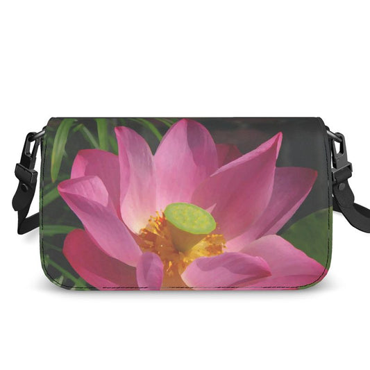 Flap Over Box Bag - Pink Lotus