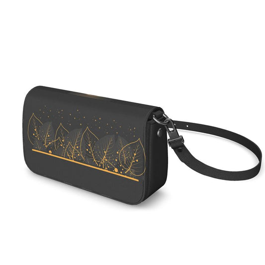 Flap Over Box Bag - Leaves of Gold