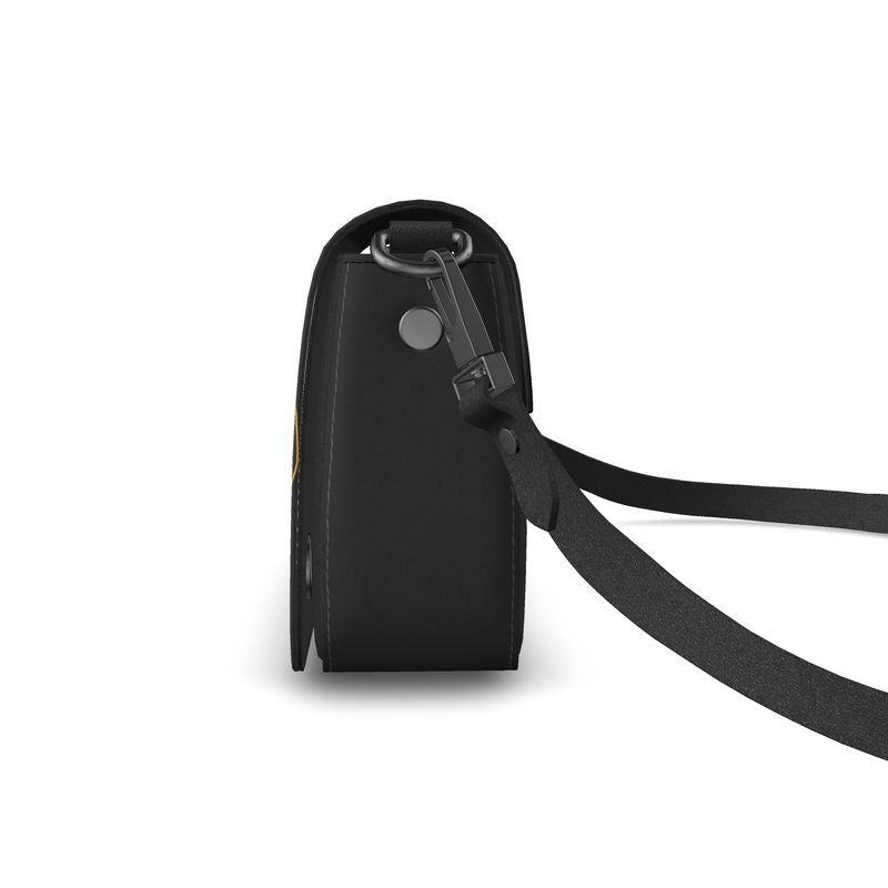 Flap Over Box Bag - Leaves of Gold