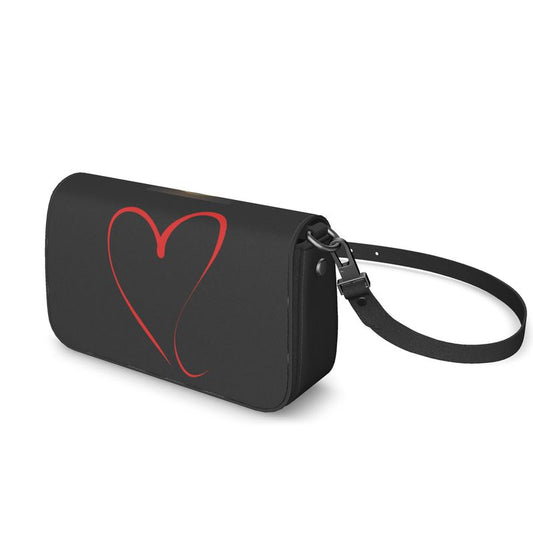 Flap Over Box Bag - Red Heart