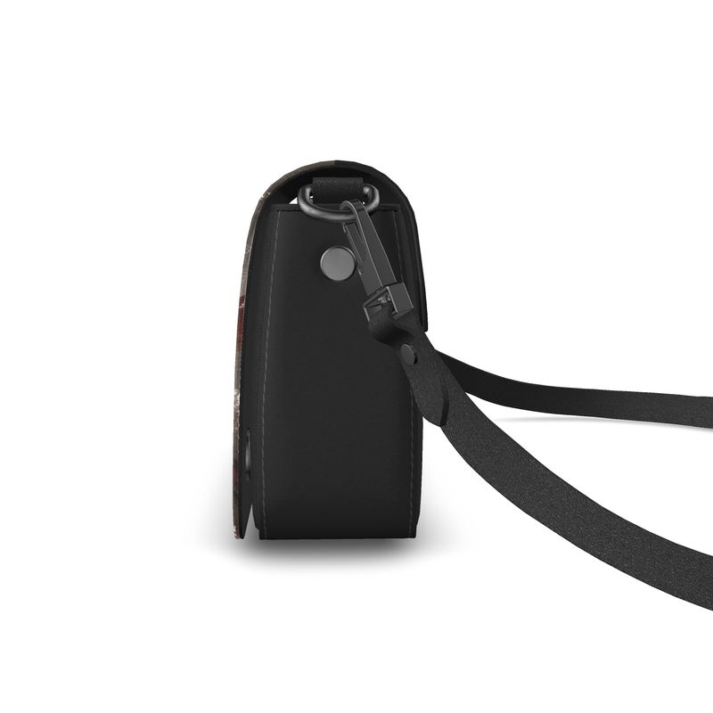 Flap Over Box Bag - Red Poppies