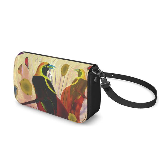 Flap Over Box Bag - Birds of Paradise