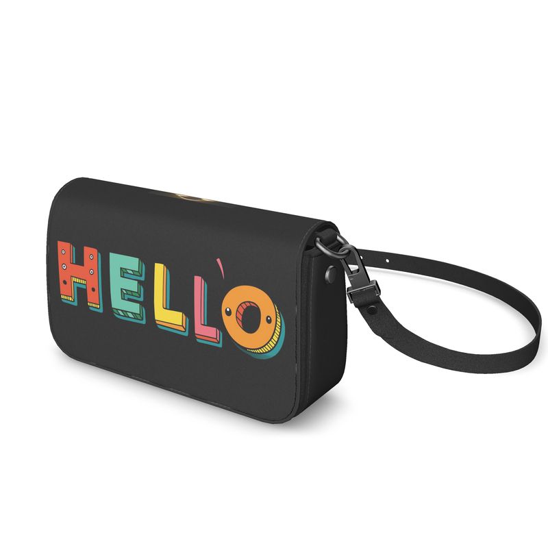 Flap Over Box Bag - HELLO
