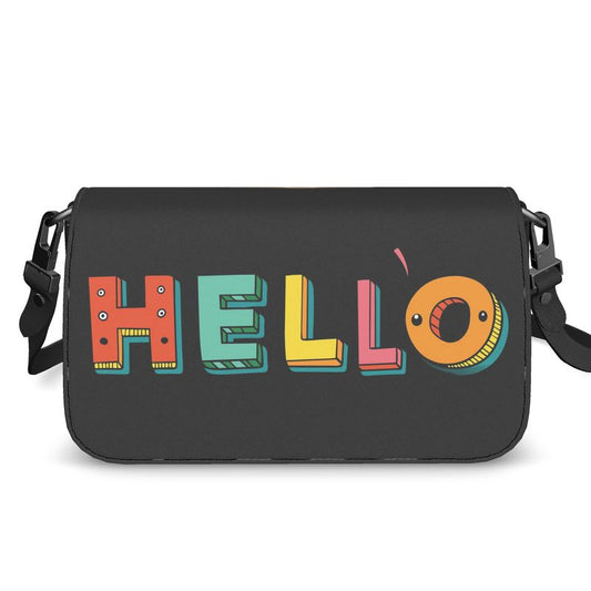Flap Over Box Bag - HELLO