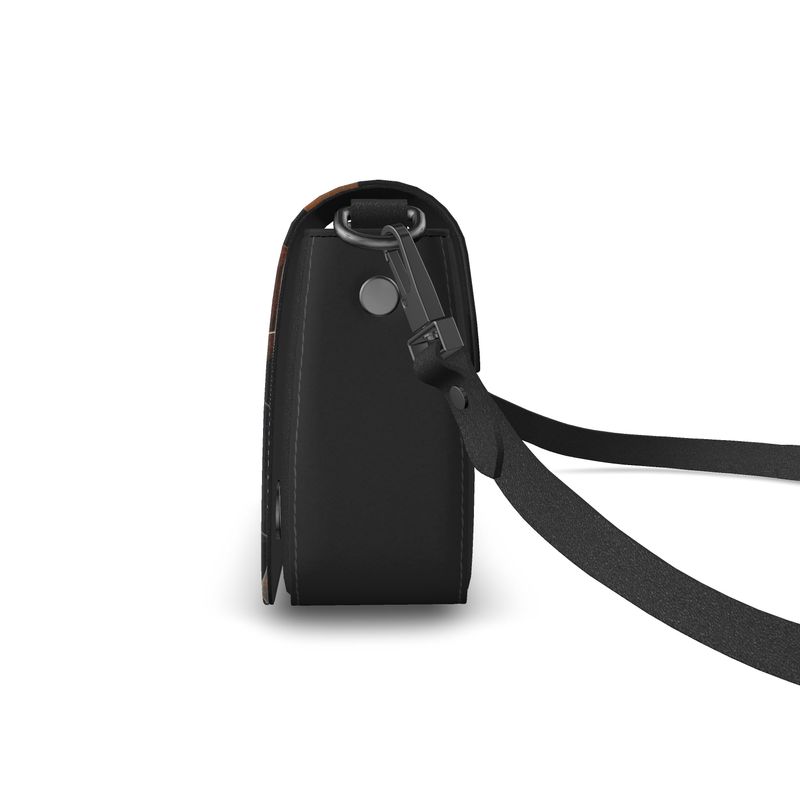 Flap Over Box Bag - Wavy Lines