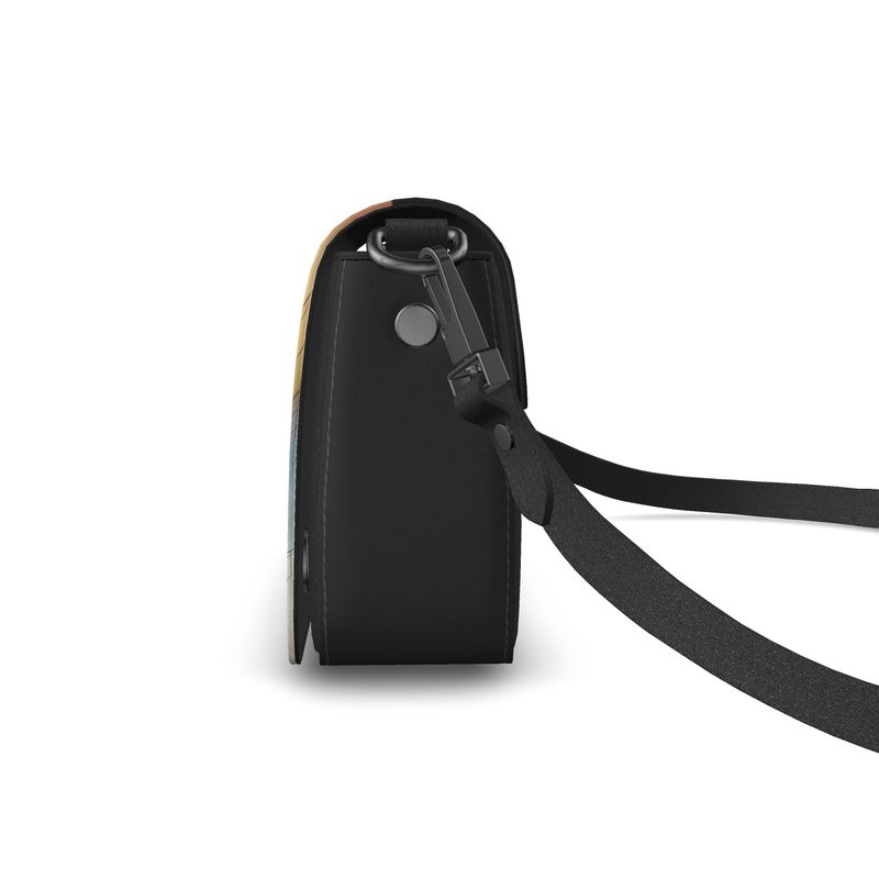 Flap Over Box Bag - Swirls and Dots