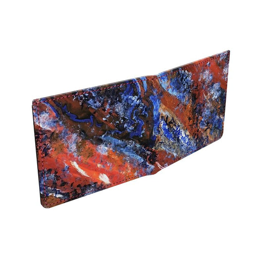 Smooth Napa Leather Wallet - The Dance of Hues