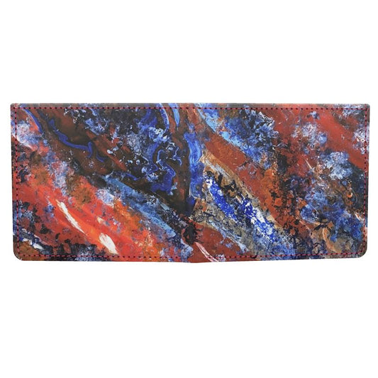 Smooth Napa Leather Wallet - The Dance of Hues