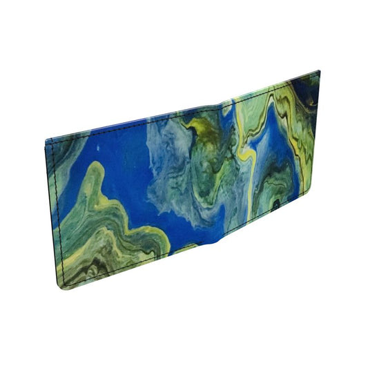 Smooth Napa Leather Wallet - Cascading Colors