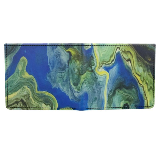 Smooth Napa Leather Wallet - Cascading Colors