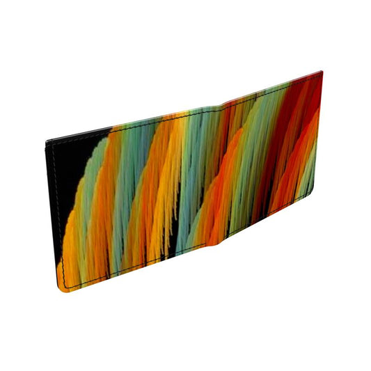 Smooth Napa Leather Wallet - The Fractal Dance