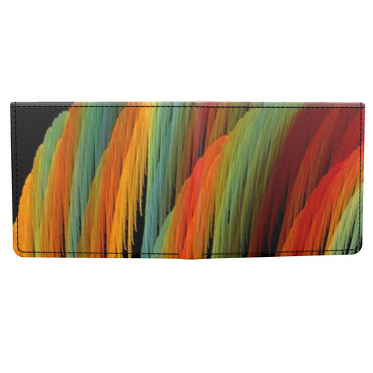 Smooth Napa Leather Wallet - The Fractal Dance