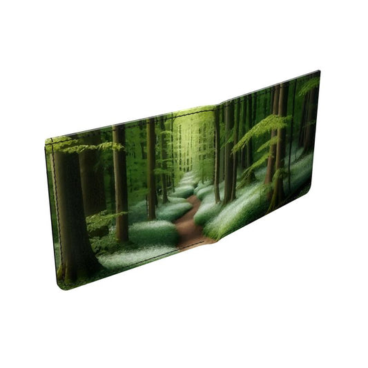 Smooth Napa Leather Wallet - Tranquility Path