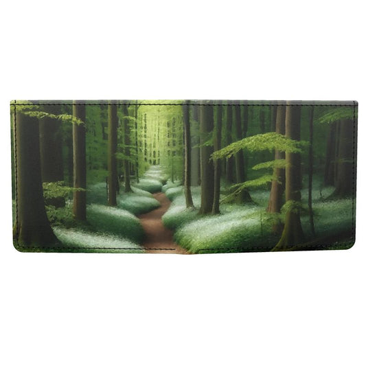 Smooth Napa Leather Wallet - Tranquility Path