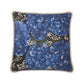 Silk Cushions - Blue Carnations