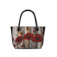 Zip Top Handbag - Resplendent Poppies